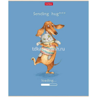 Тетрадь А5 18л клетка "ТаксаLIFE" на скобе 5 дизайнов 18Т5В1/067618 от магазина "Карандаш"