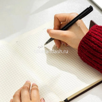 Бизнес-блокнот A5 96л клетка, искусственная кожа, магнитная застежка, синий EN138G/BlUE от магазина "Карандаш"