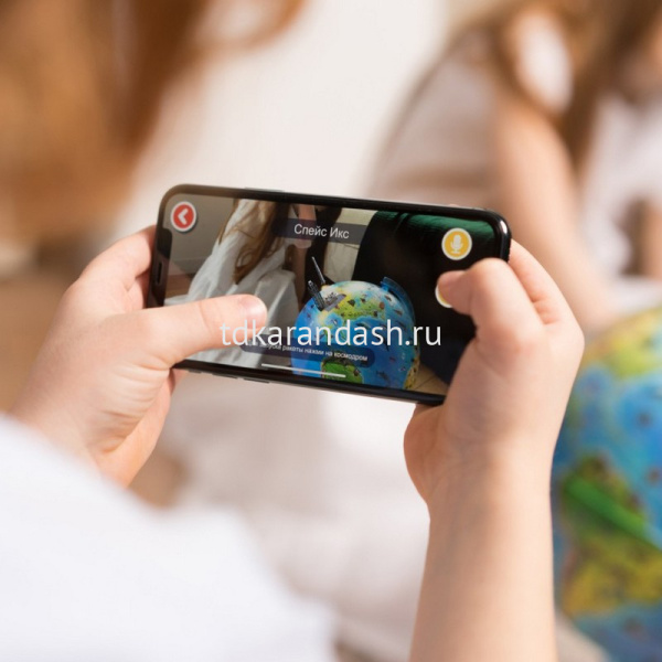 Глобус 210мм Зоогеографический детский, интерактивный, с очками и подсветкой INT12100296 от магазина "Карандаш"