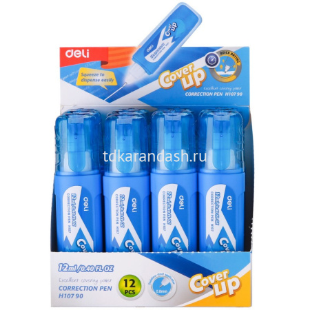 Корректирующий карандаш 12мл голубой корпус EH10790 от магазина "Карандаш"