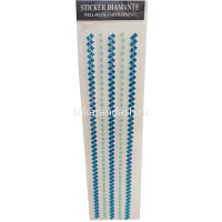 Наклейки Стразы 31х7,5см 10 цветов, 2 размера 2 вида Y8714-19 от магазина "Карандаш"