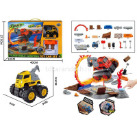 Автотрек "4х4" 28 деталей, пластик 27х40х10см (трек, машинка) KLX600-116/2000248 от магазина "Карандаш"