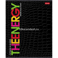 Тетрадь А5 48л клетка "THEBOOK" на скобе тиснение CROCO 5 дизайнов 072241 от магазина "Карандаш"