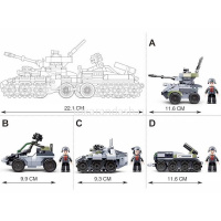 Конструктор "4В1. Звездные воины. Военная техника" 123 детали 24х14х4,5см пластик (1 фигурка) от магазина "Карандаш"