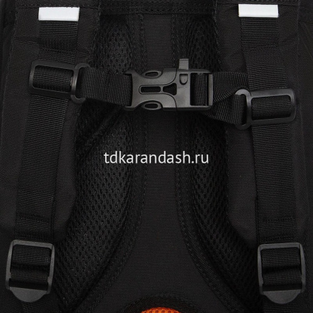 Рюкзак 39х26х19см, 740гр, 2 отделения, 3 кармана, черный/оранжевый RB-556-3/1 от магазина "Карандаш"