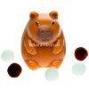 Игрушка-антистресс сквиш "Капибара" 5х5см с помпонами Y11026-24