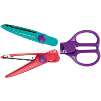 Ножницы фигурные 16см "ZigZag" c 7 сменными насадками-лезвиями, в блистере 14930908 от магазина "Карандаш"