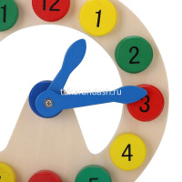 Часы 20х20см дерево XJ4067 от магазина "Карандаш"