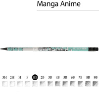 Карандаш чернографитный "Manga anime. City" НВ, с ластиком, трехгранный пластиковый корпус от магазина "Карандаш"