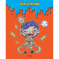 Тетрадь А5 48л клетка "Freaky friends" на скобе 5 дизайнов 48Т5В1/075046 от магазина "Карандаш"