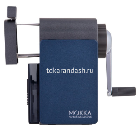 Точилка механическая 2 отв. 83х68х134мм + ручная металл, 2 цвета ER10234 от магазина "Карандаш"