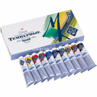 Краски темперные 10 цветов 46мл "Мастер Класс" туба картон 1641032 от магазина "Карандаш"