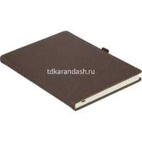 Бизнес-блокнот A5 96л линия гибкая обложка, резинка для ручки, бежевый EN118G/BEIGE от магазина "Карандаш"