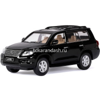Машина "Lexus LX570" черная, инерционная, металл 17,5см (свет, звук, откр.двери) JB1251142 от магазина "Карандаш"