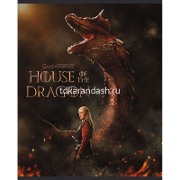 Тетрадь А5 48л клетка "Дом дракона" на скобе 5 дизайнов 48Т5В1/079424 от магазина "Карандаш"